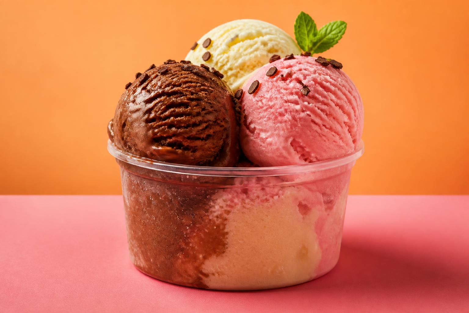 Sorvete artesanal em pote de 300ml